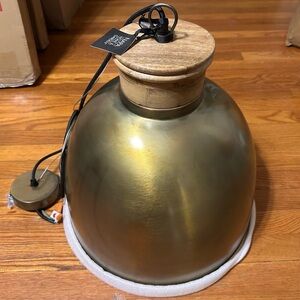 Frank Large Bronze Metal Pendant Light